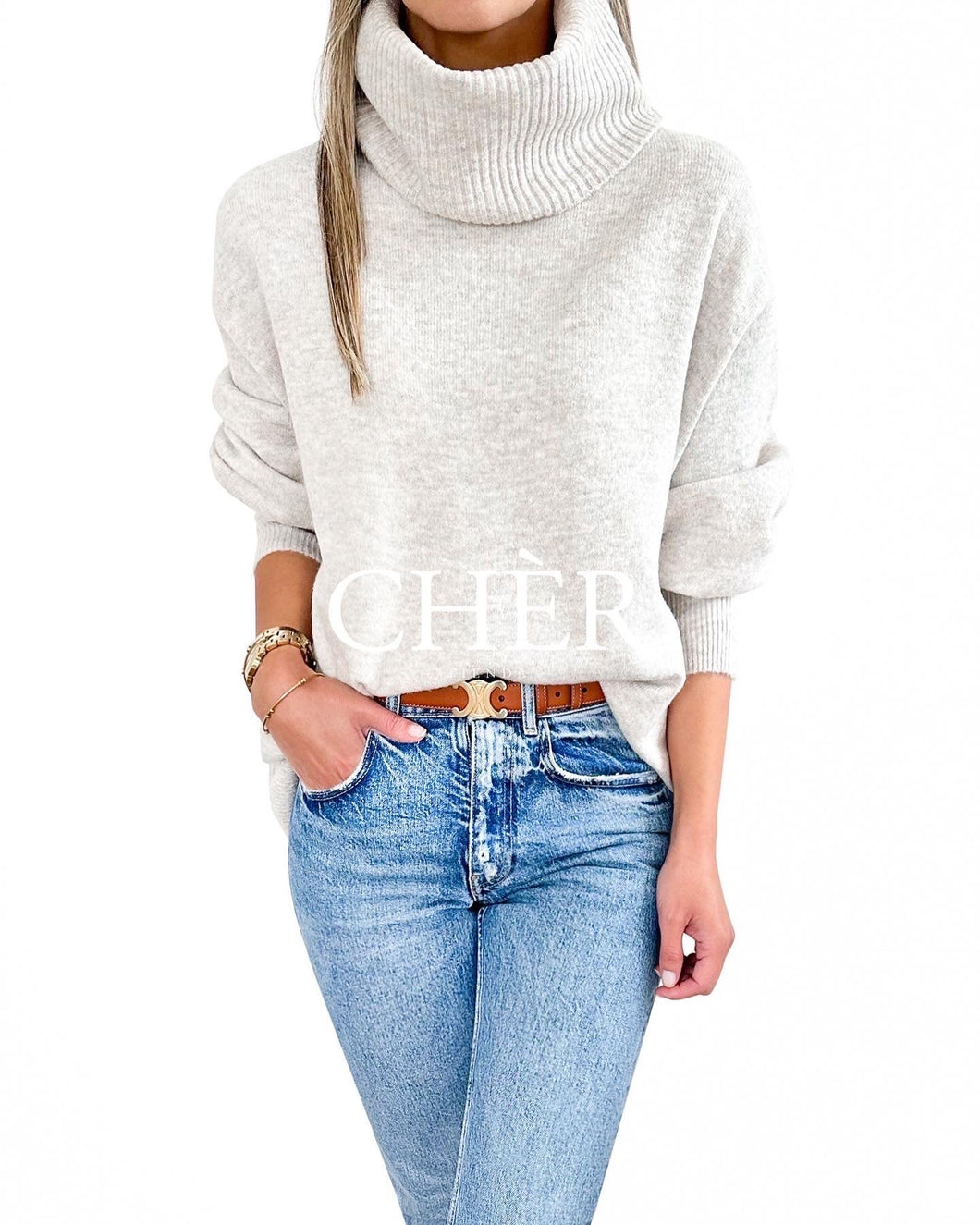 Suzanne Light Beige Sweater