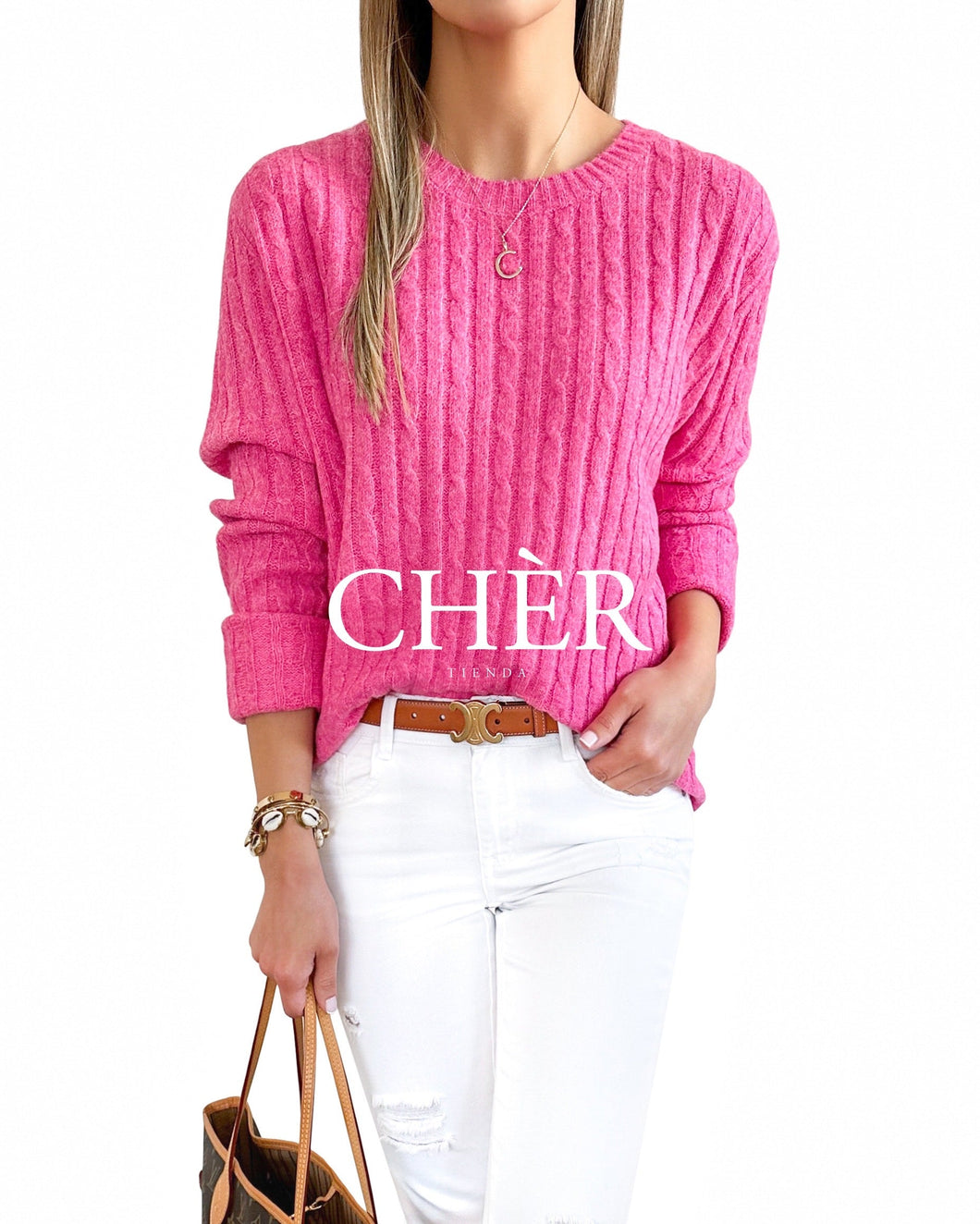 Alonsa Pink Sweater