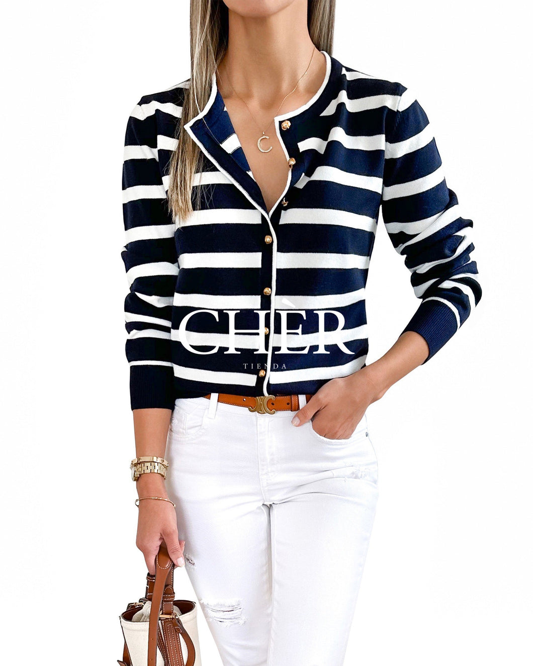 Martina Navy Vest