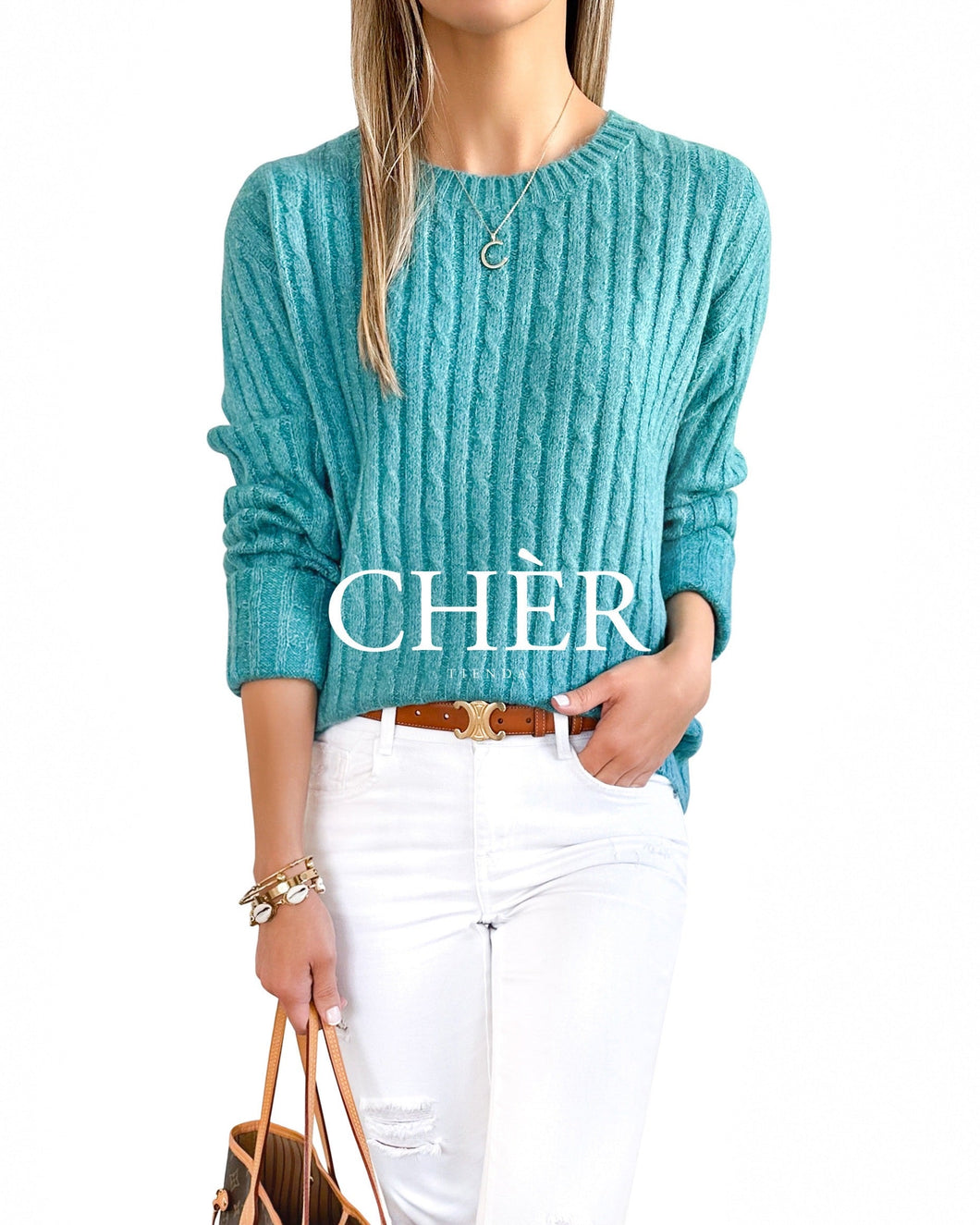 Alonsa Turquoise Sweater