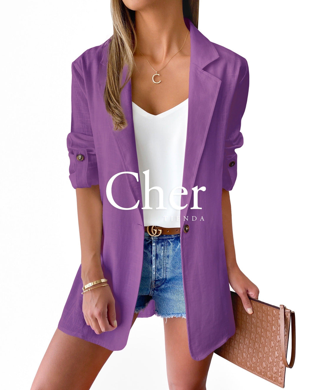 Purple Saint Tropez Blazer