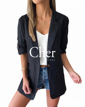 Load image into Gallery viewer, Saint Tropez Blazer Black
